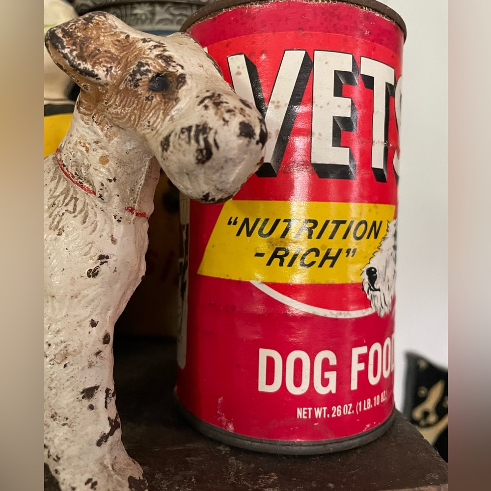 Vtg VETS DOG FOOD CAN